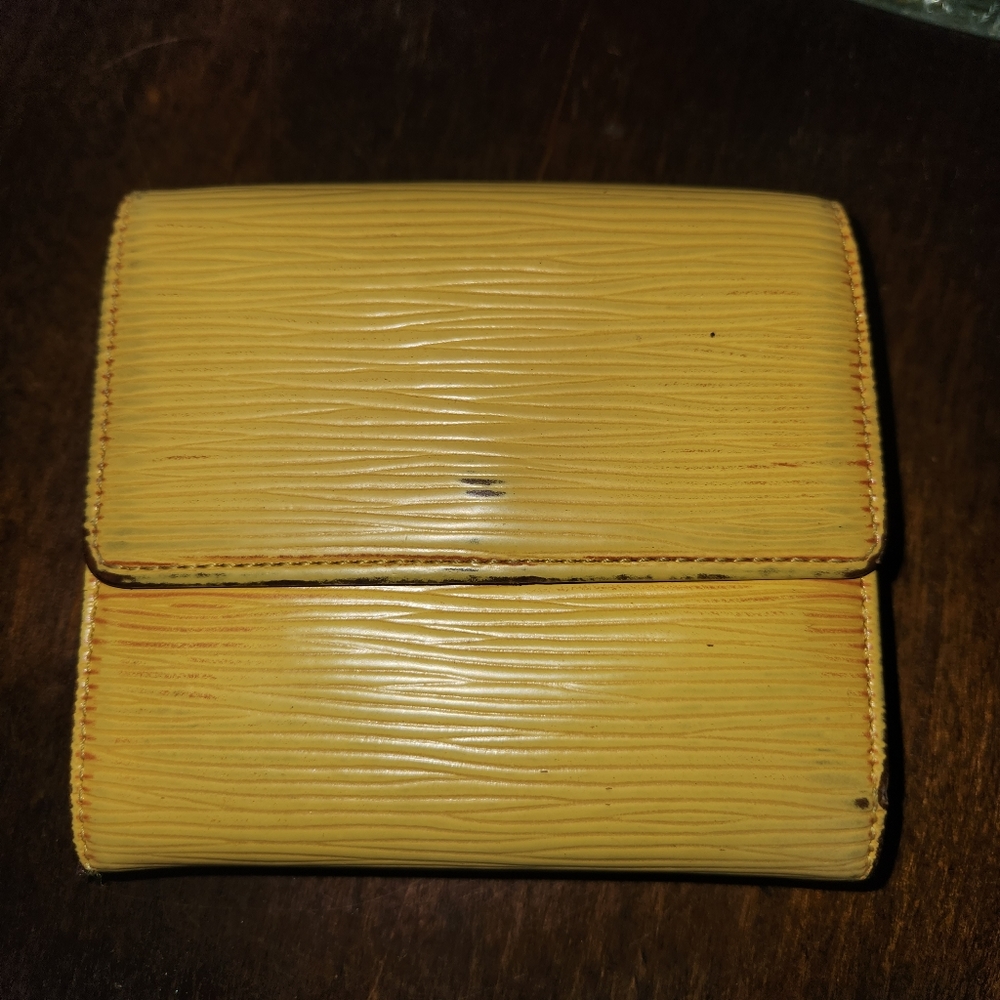 Yellow Epi Leather Wallet Louis Vuitton